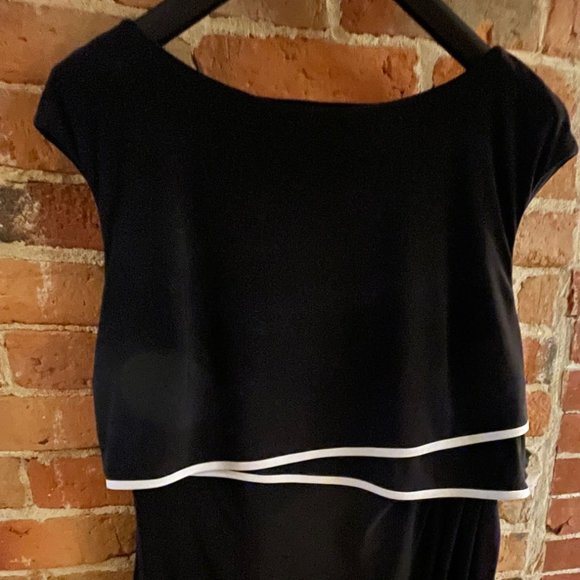 Chaps XL black stretch dress skirt dress NWOT - Picture 3 of 7